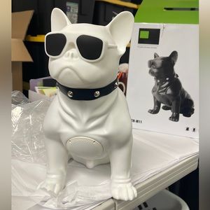 Dog Portable Wireless Speaker in White